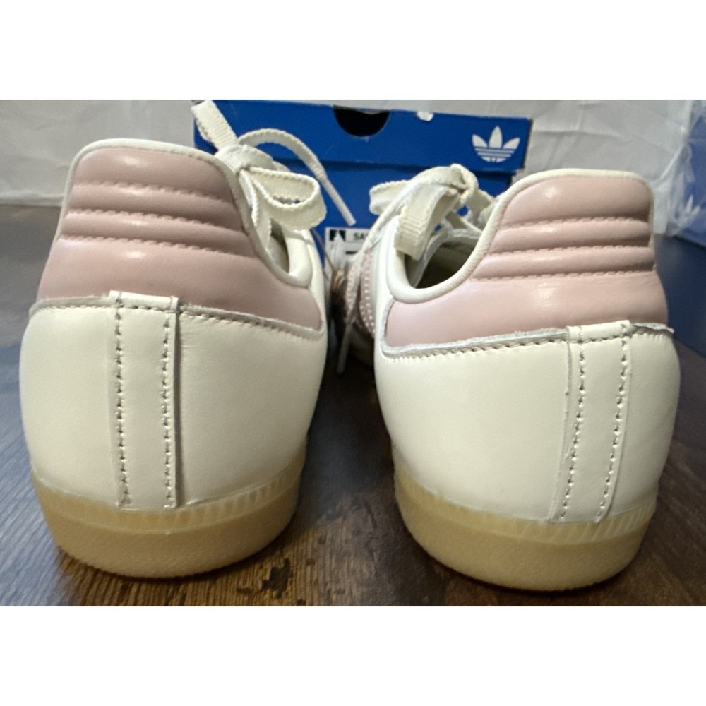 Adidas Samba OG W Women 7 Off White Sandy Pink New IH9059 Leather Sneakers - Picture 4 of 16